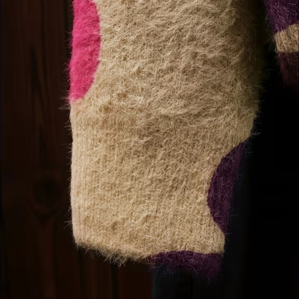 Colorful Floral Women's Cardigan - Picture 7 of 7